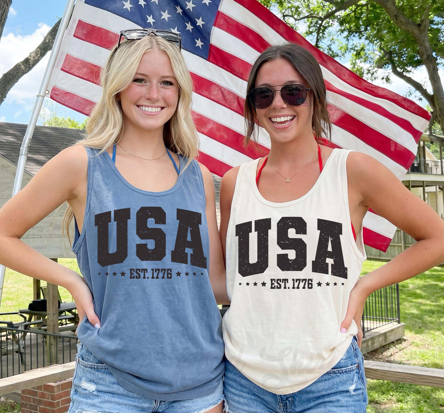 USA 1776 Tank Top, 4th of July Tank Top, Comfort Colors Tank Top