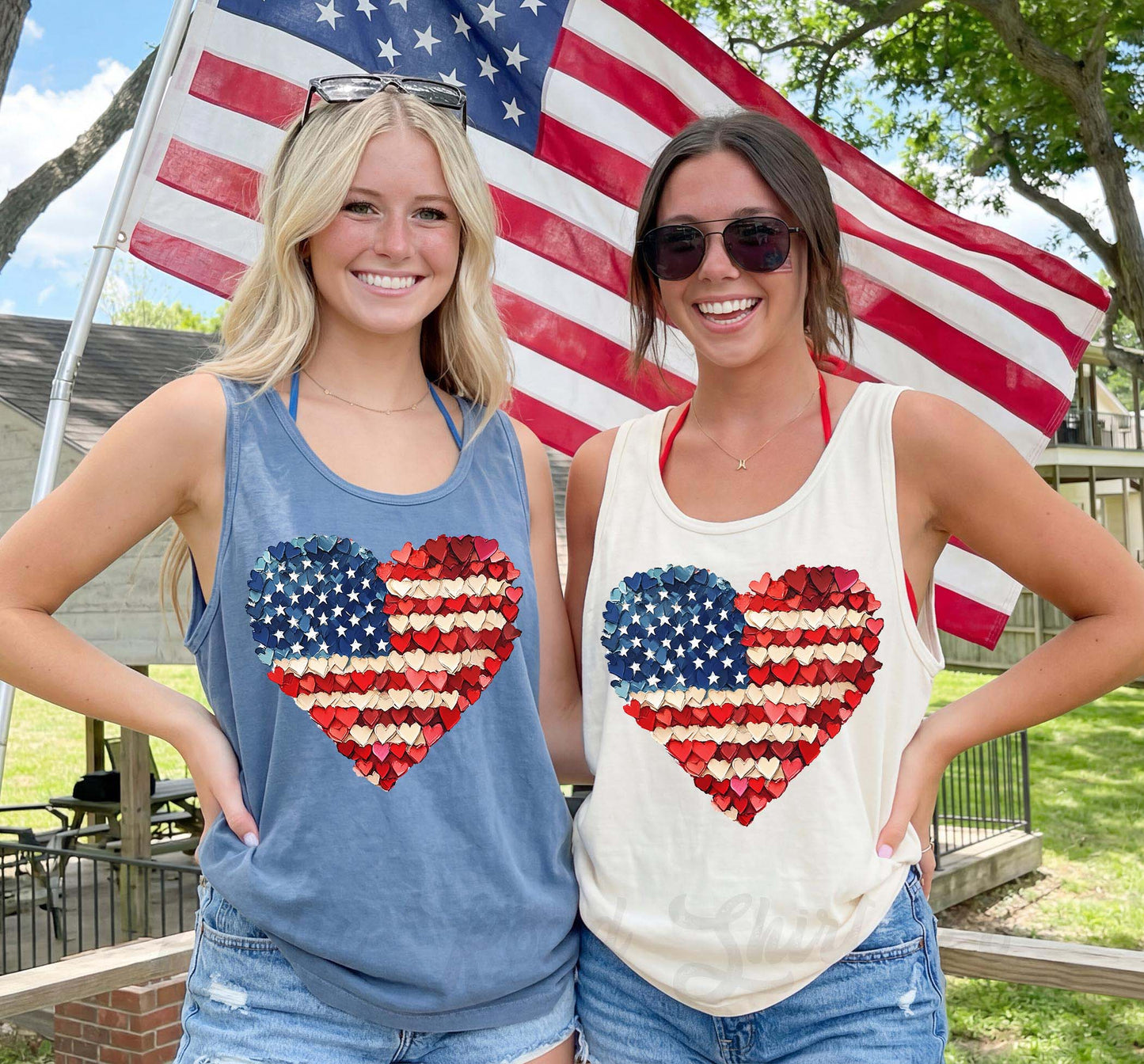 American Flag 4th of July Tank Top, 4th of July Tank Top, Comfort Colors Tank Top