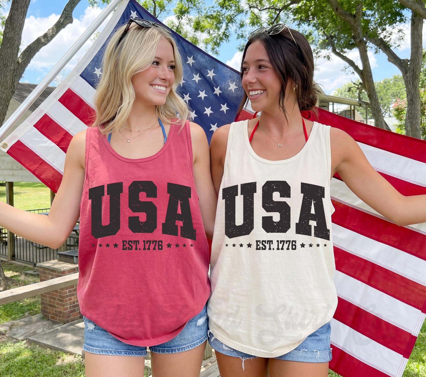 USA 1776 Tank Top, 4th of July Tank Top, Comfort Colors Tank Top