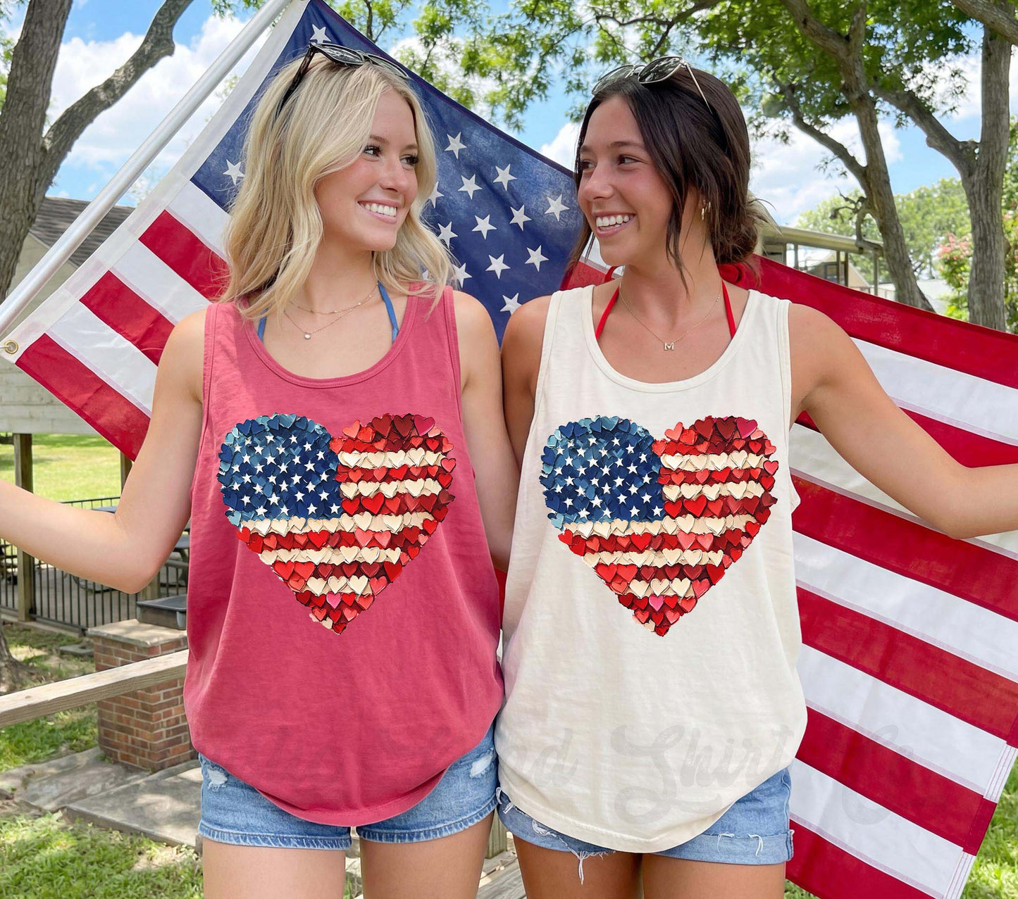 American Flag 4th of July Tank Top, 4th of July Tank Top, Comfort Colors Tank Top
