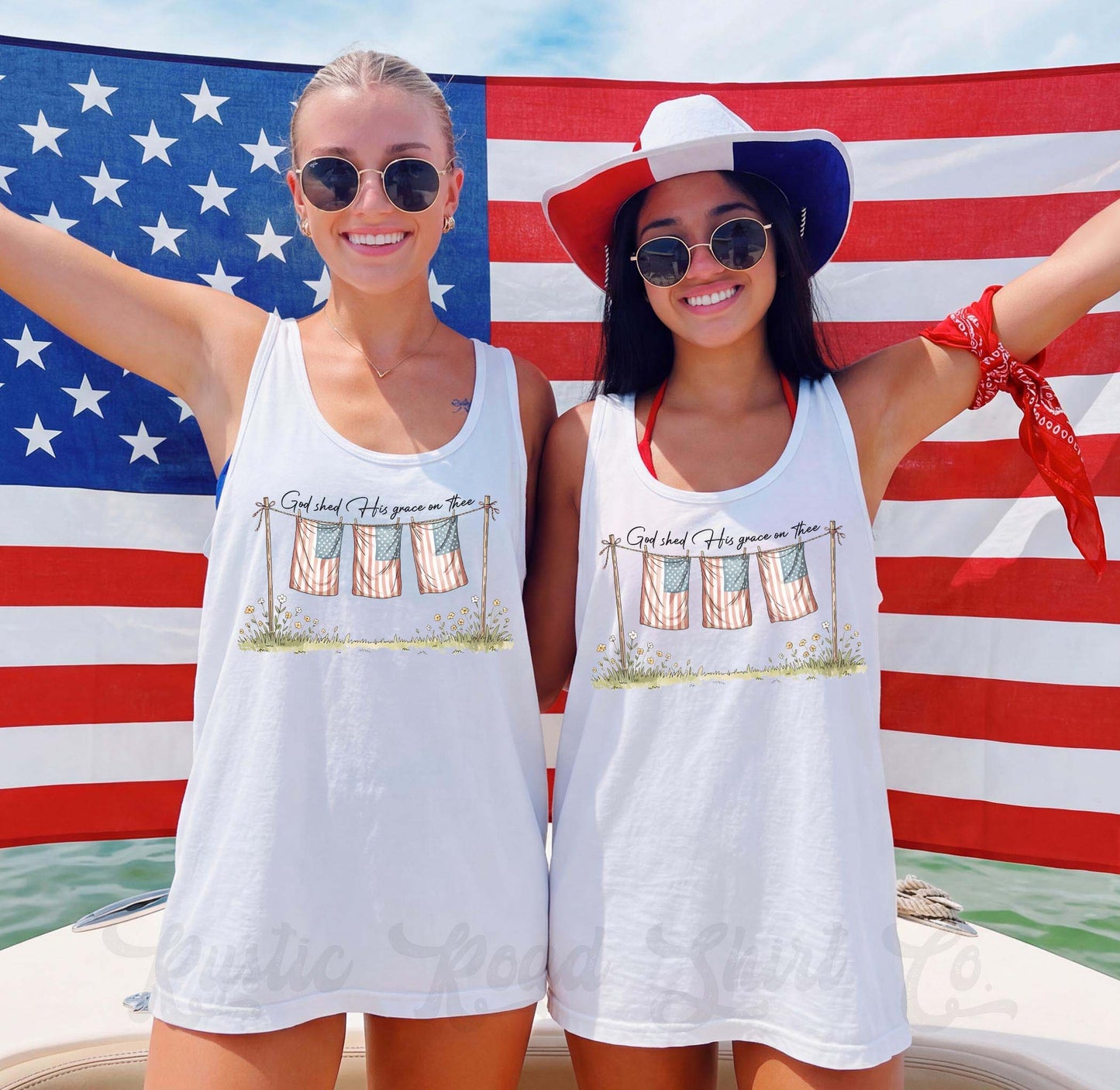 Christian 4th of July Tank Top, Patriotic Fourth of July Tank, Comfort Colors Tank