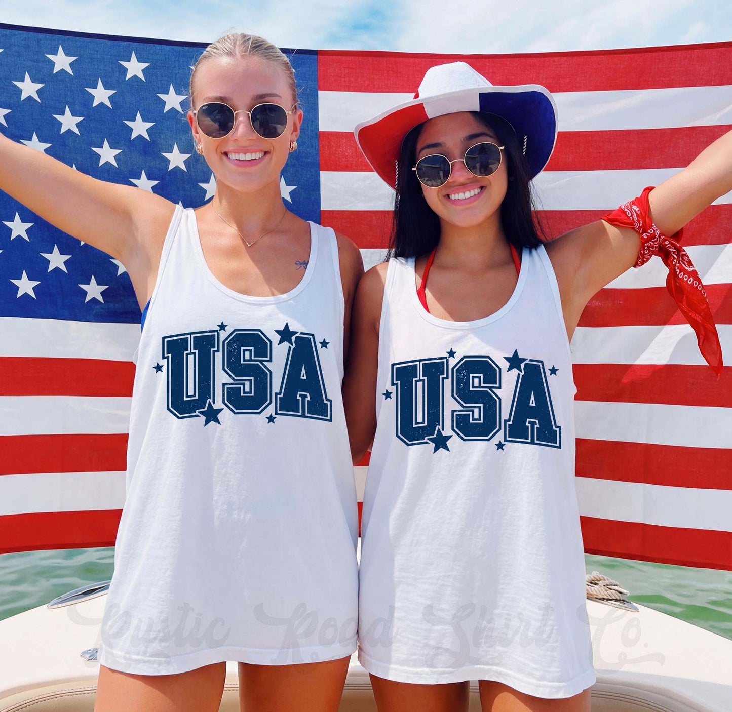 USA Tank Top, 4th of July Tank Top, Comfort Colors Tank Top