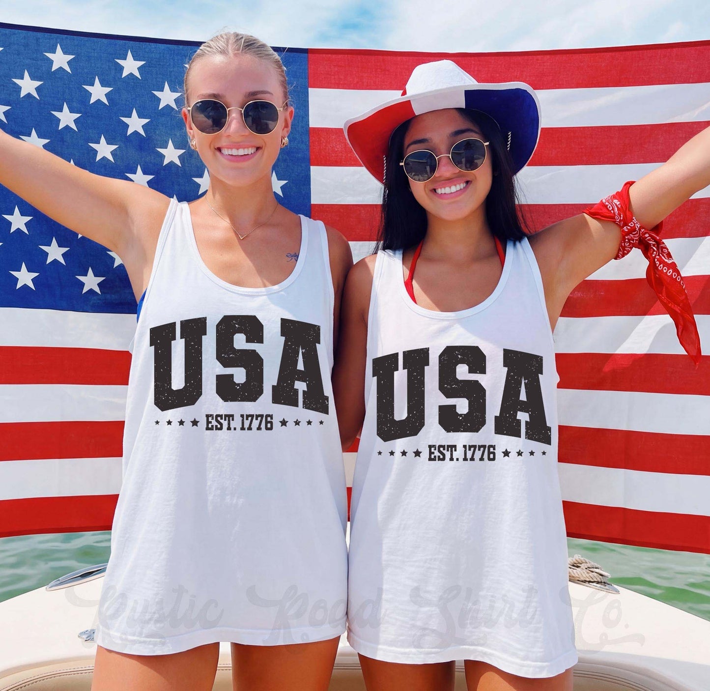 USA 1776 Tank Top, 4th of July Tank Top, Comfort Colors Tank Top