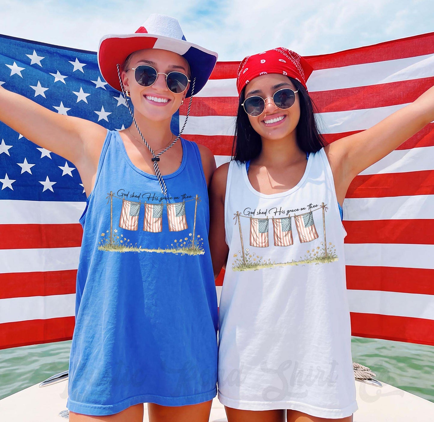 Christian 4th of July Tank Top, Patriotic Fourth of July Tank, Comfort Colors Tank