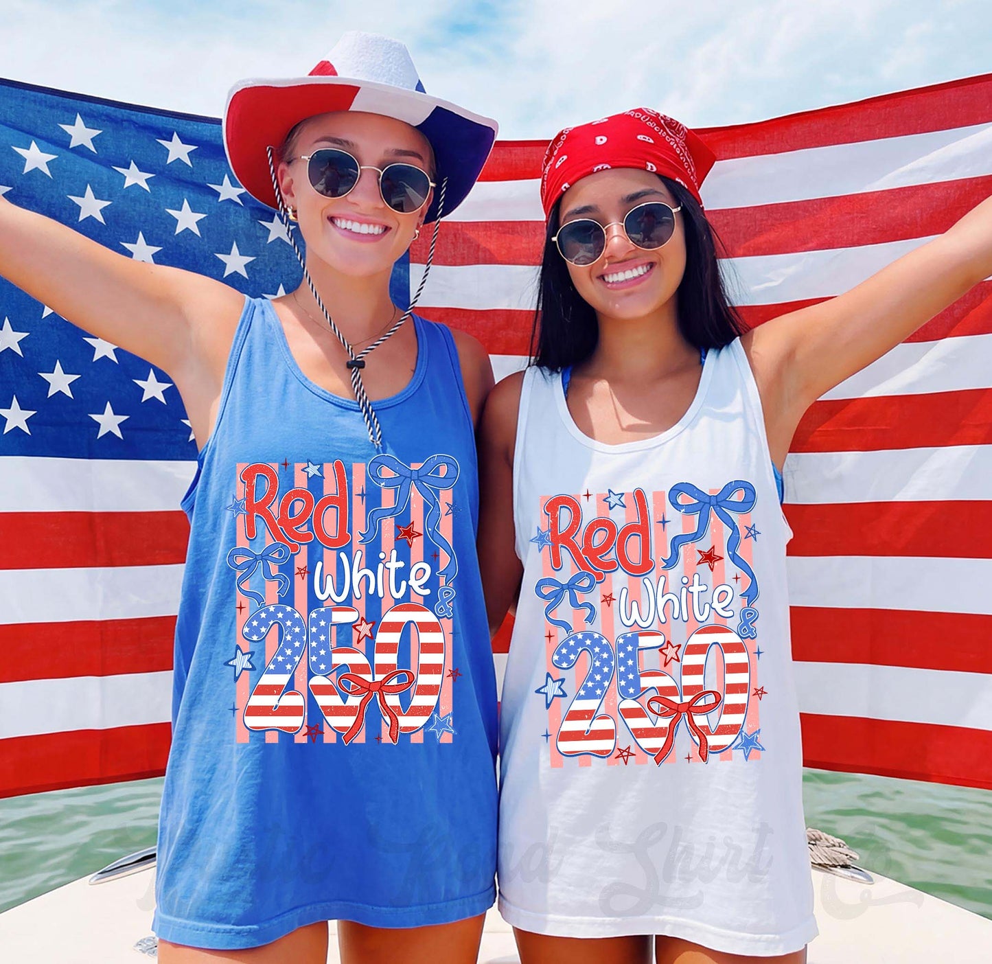 Red White and 250 Tank Top, 4th of July Tank Top, Comfort Colors Tank Top