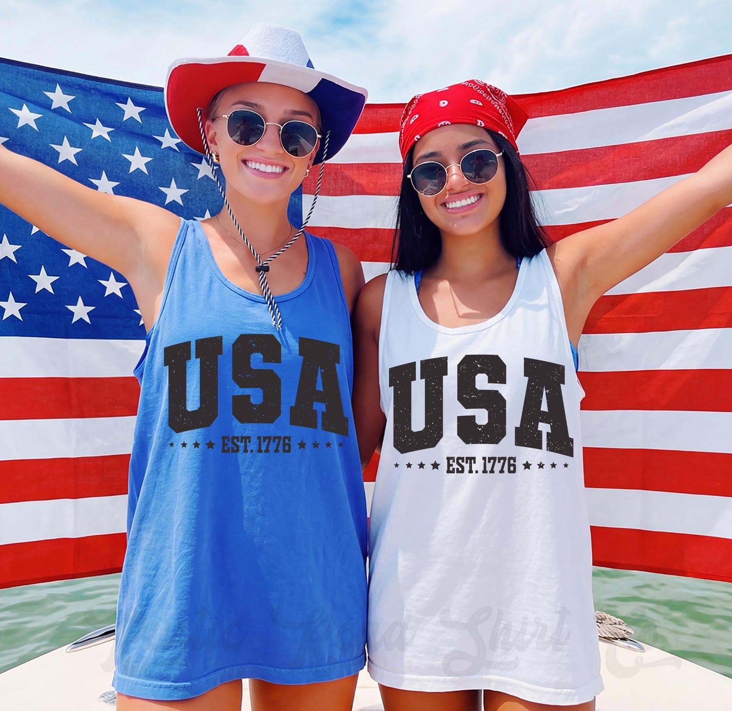 USA 1776 Tank Top, 4th of July Tank Top, Comfort Colors Tank Top