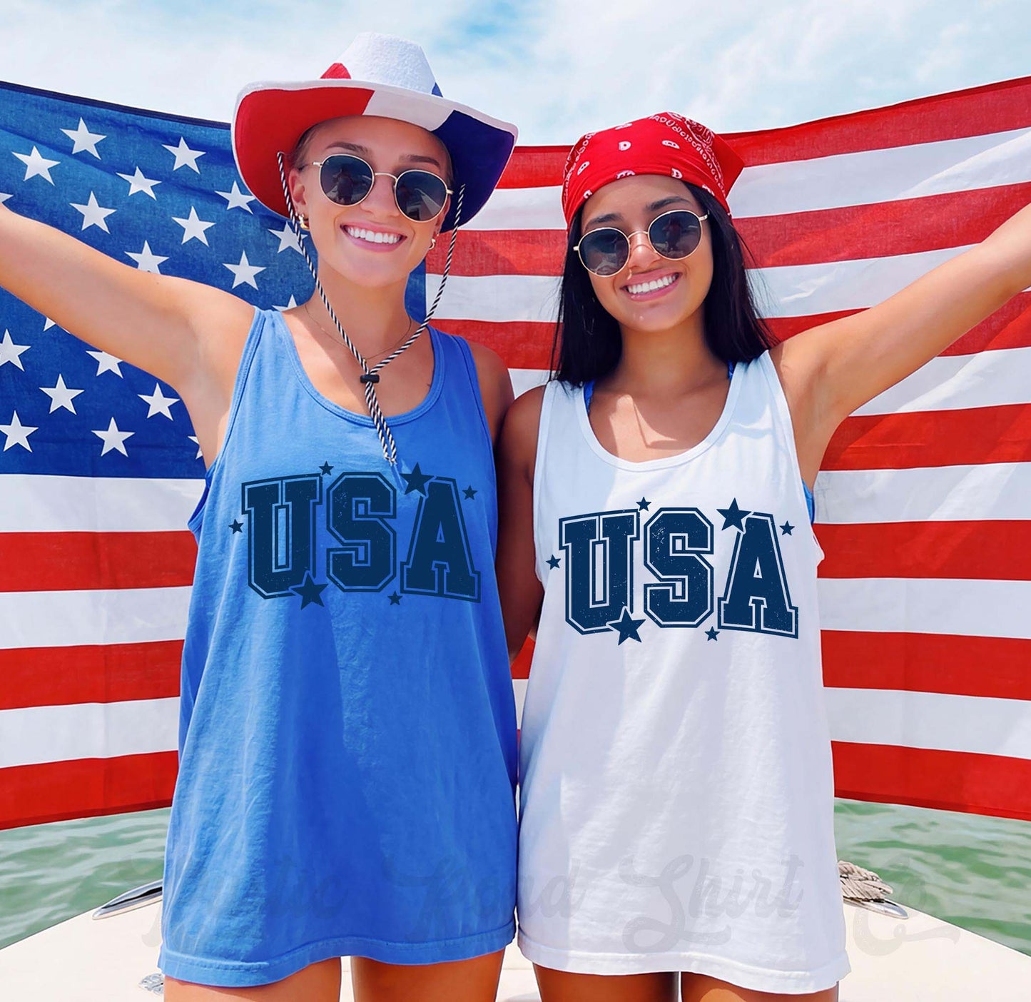 USA Tank Top, 4th of July Tank Top, Comfort Colors Tank Top