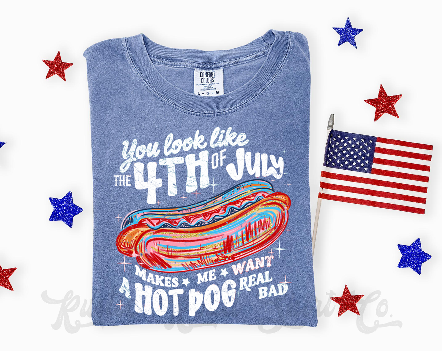 You Look Like the 4th of July Shirt, Hot Dog Shirt, Comfort Colors Shirt