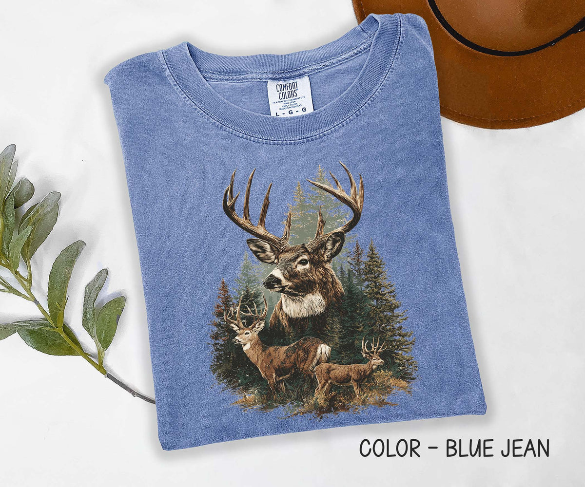 Vintage Deer Inspired Comfort Colors Shirt