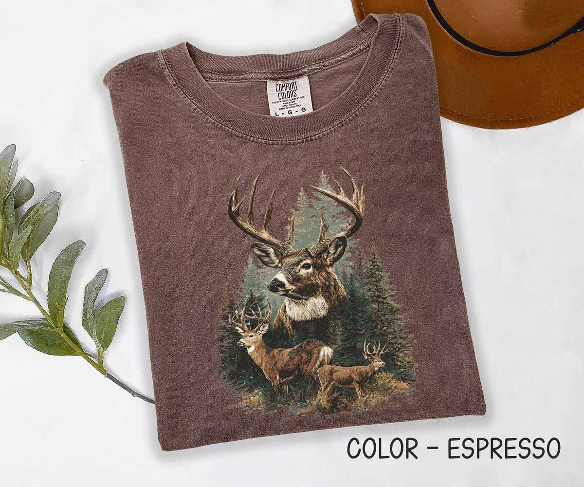 Vintage Deer Inspired Comfort Colors Shirt
