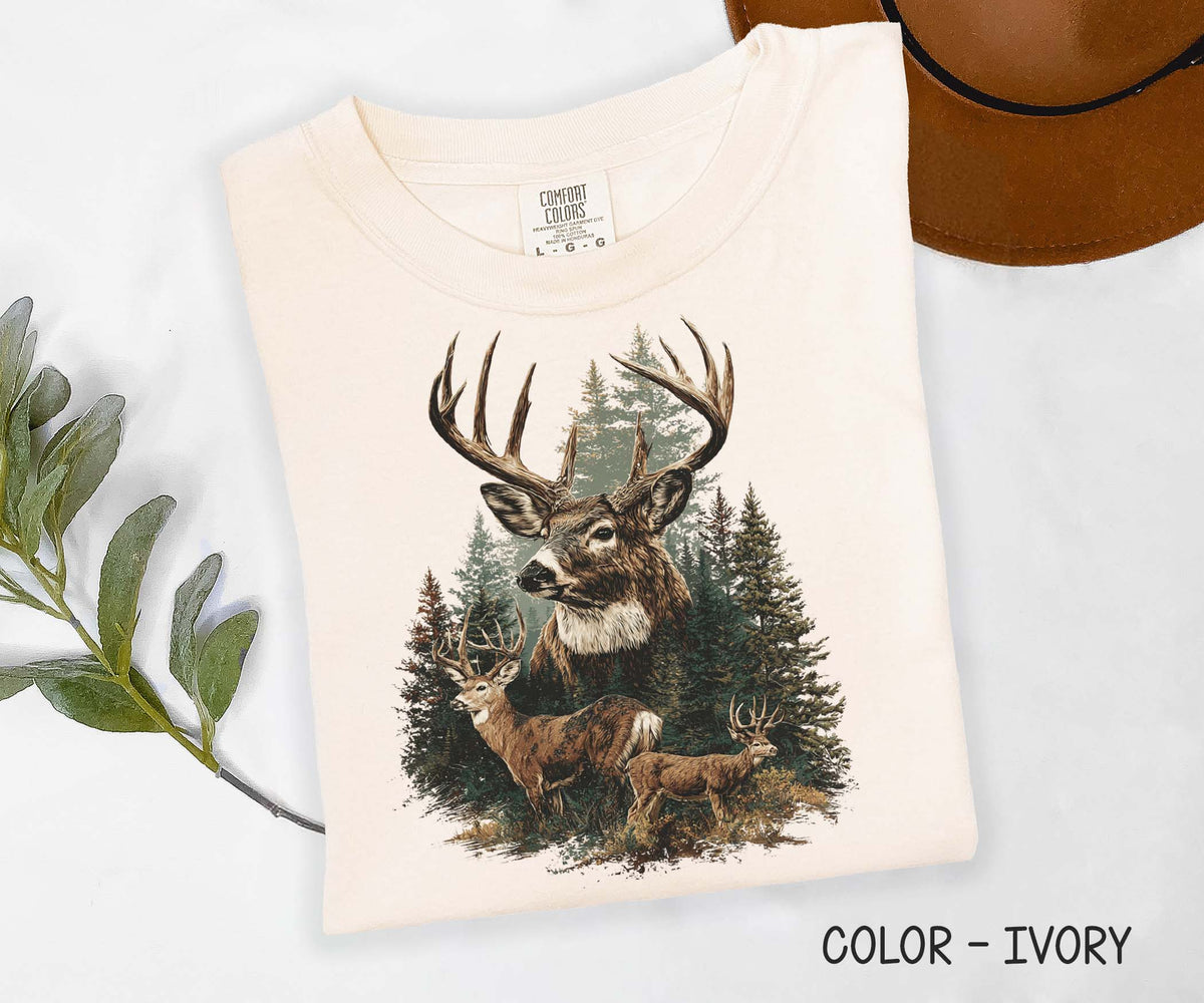 Vintage Deer Inspired Comfort Colors Shirt