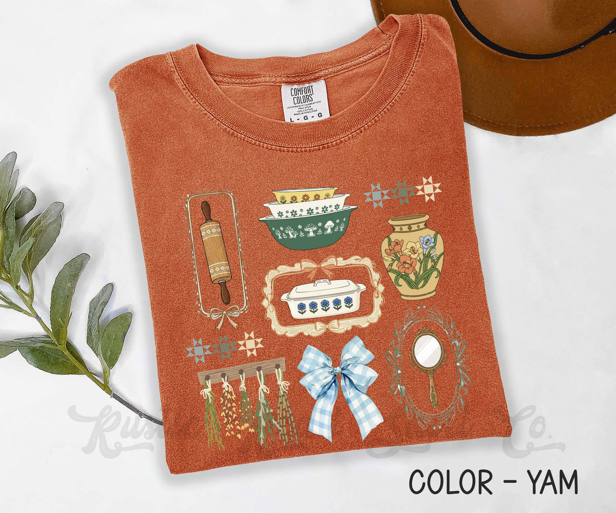 Cottage Core Vintage Comfort Colors Shirt