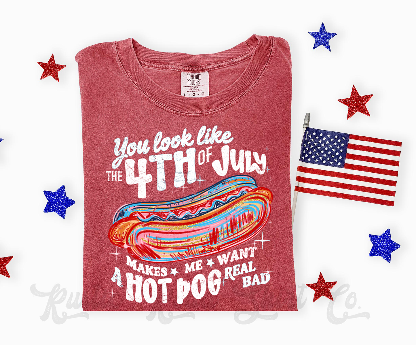 You Look Like the 4th of July Shirt, Hot Dog Shirt, Comfort Colors Shirt