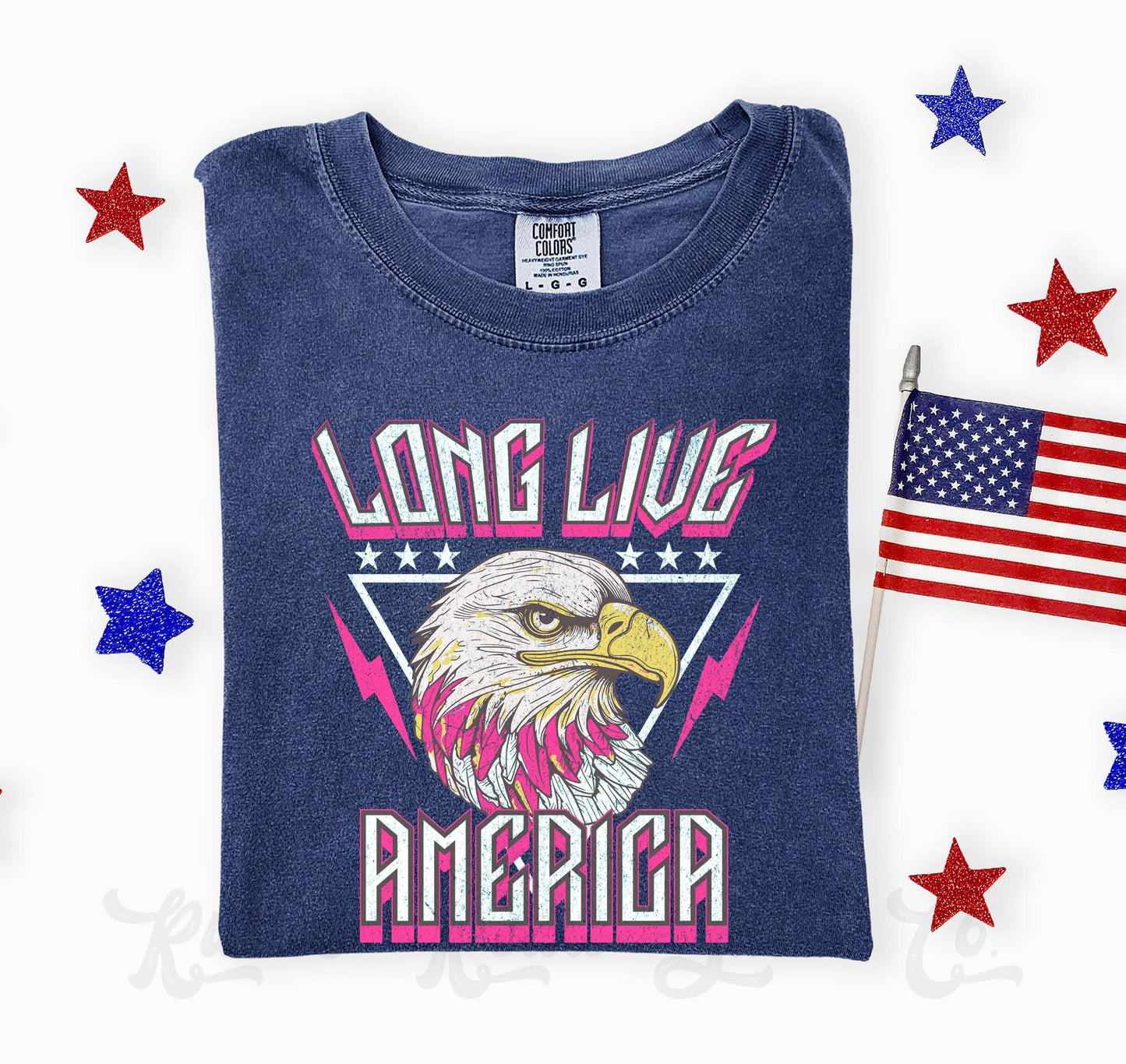 Long Live America 90's Inspired Shirt, 4th of July Shirt, Comfort Colors Shirt