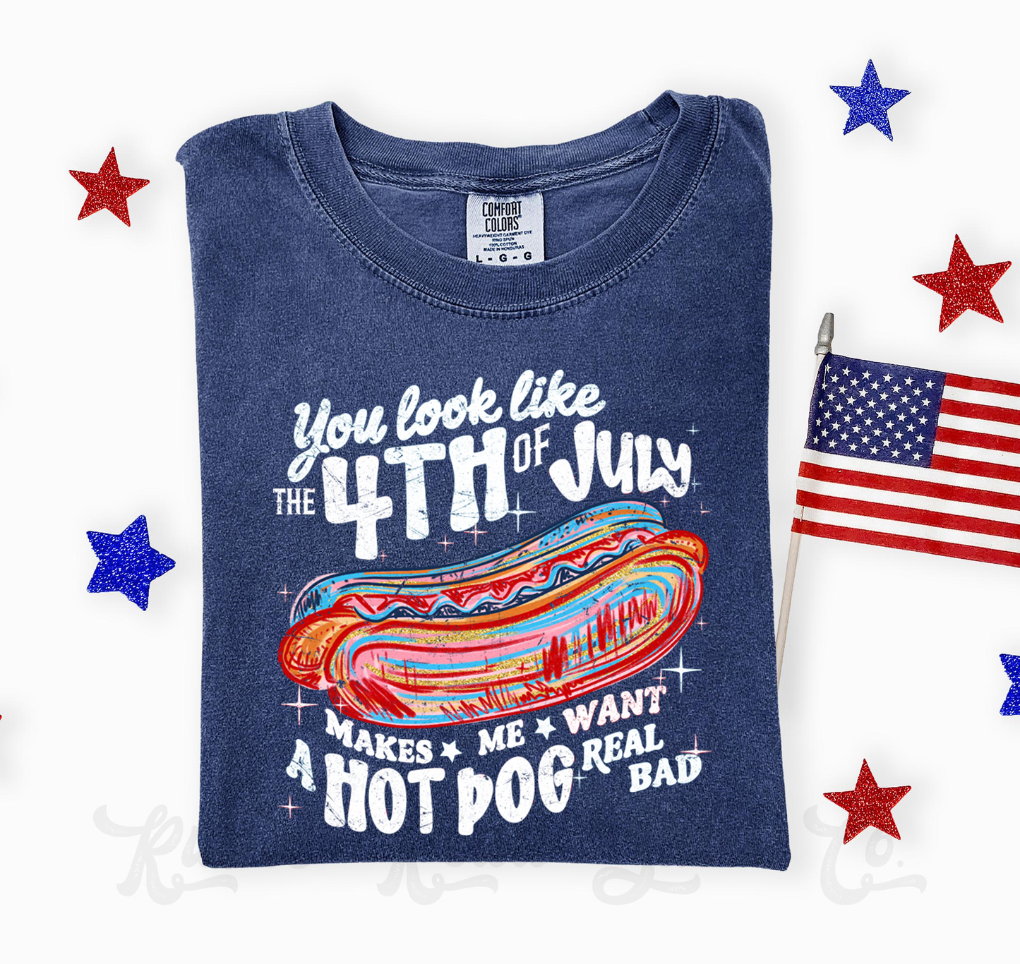 You Look Like the 4th of July Shirt, Hot Dog Shirt, Comfort Colors Shirt