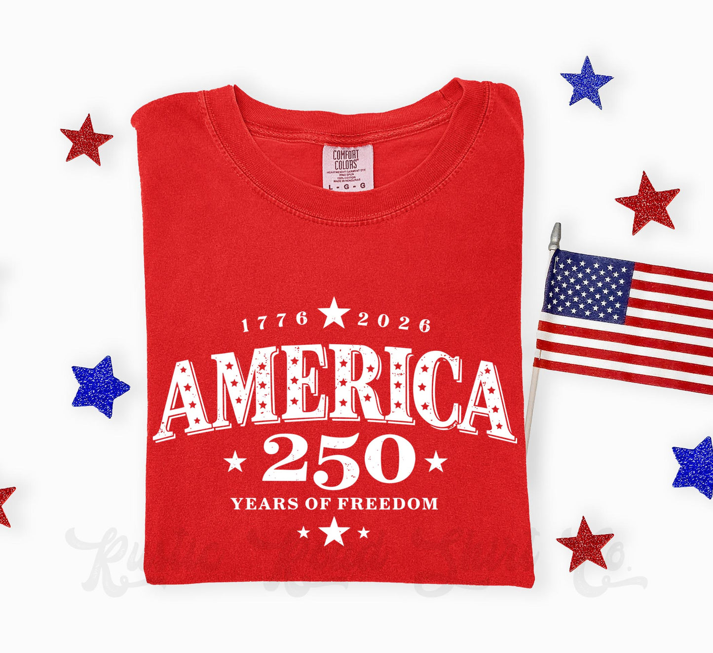 America 250 Years Shirt, 4th of July Shirt, Comfort Colors Shirt