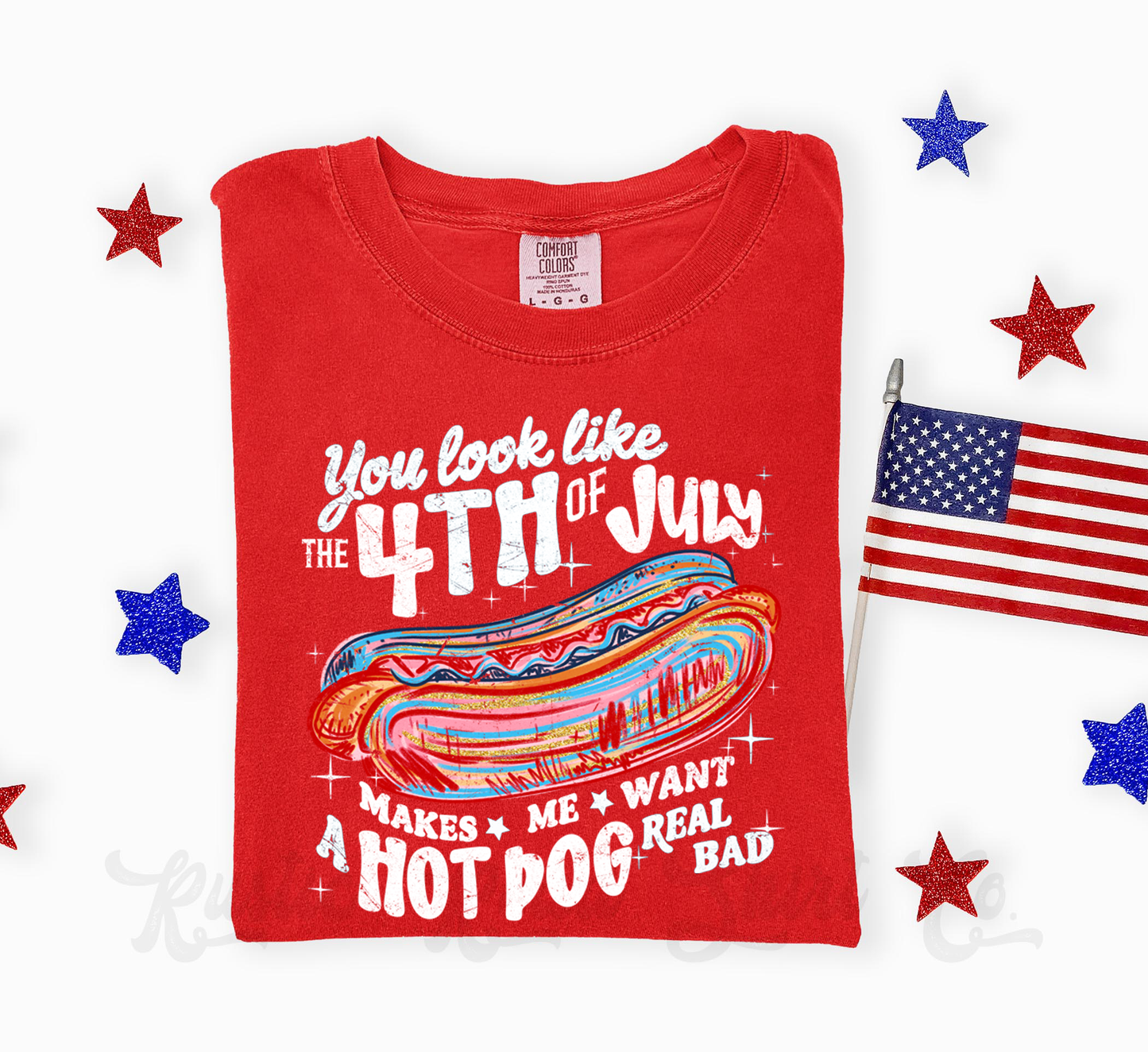 You Look Like the 4th of July Shirt, Hot Dog Shirt, Comfort Colors Shirt