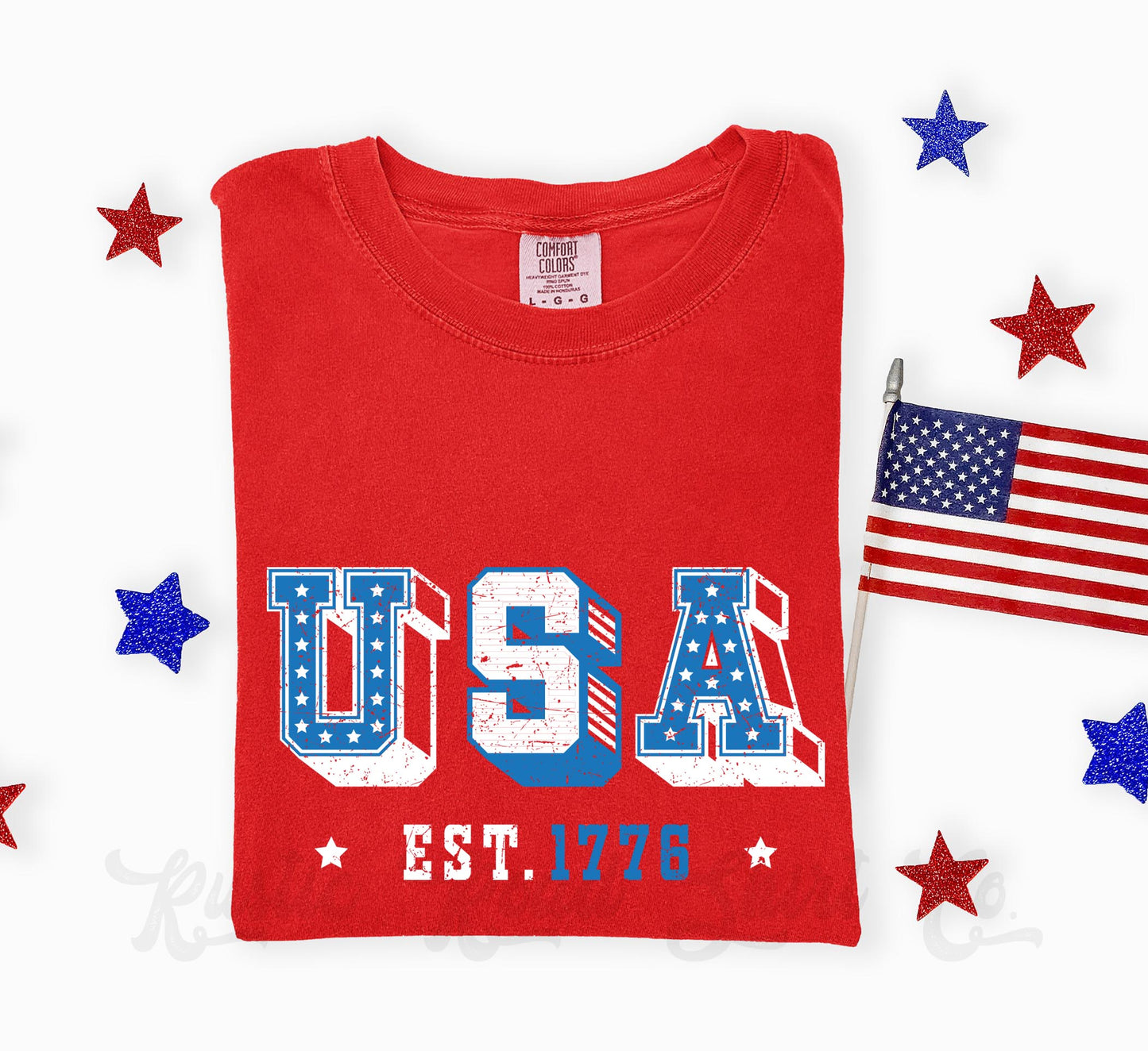 USA Retro Shirt, 4th of July Shirt, Comfort Colors Shirt