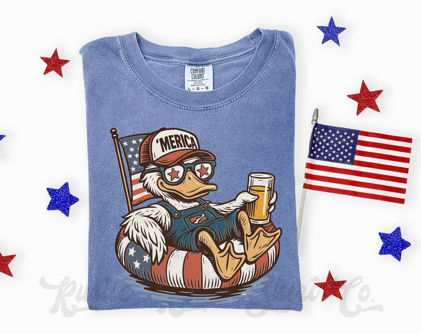 Men's 4th of July Shirt, 'Merica Shirt, Comfort Colors Shirt