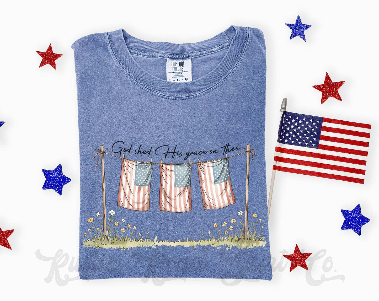 God Patriotic Shirt, 4th of July Shirt, Comfort Colors Shirt