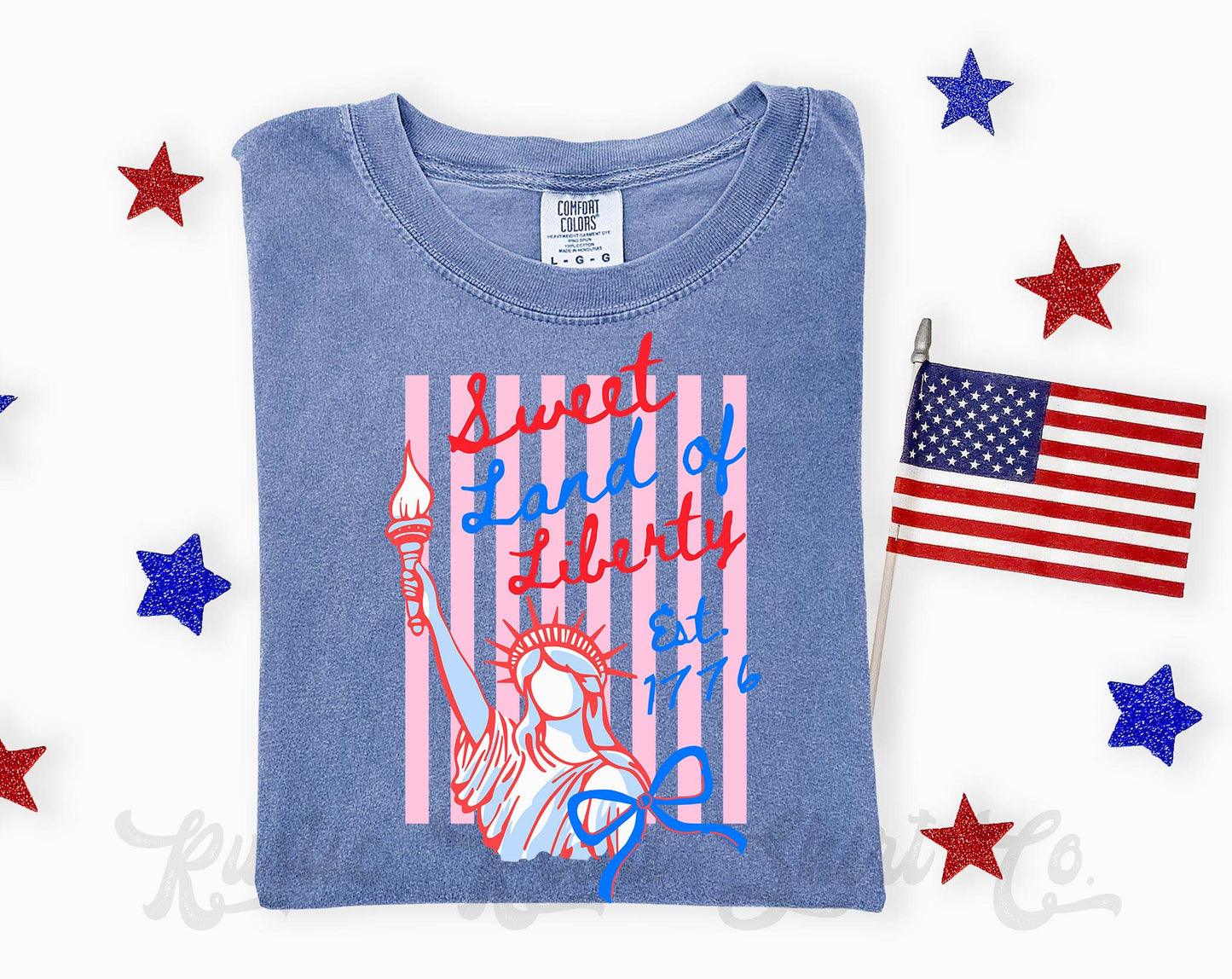 Sweet Land of Liberty Shirt, 4th of July Shirt, Comfort Colors Shirt