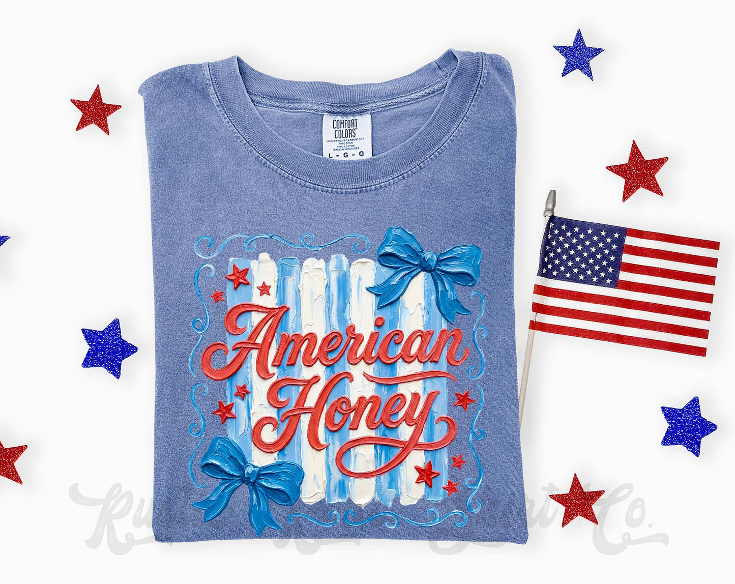 American Honey Shirt, 4th of July Shirt, Comfort Colors Shirt