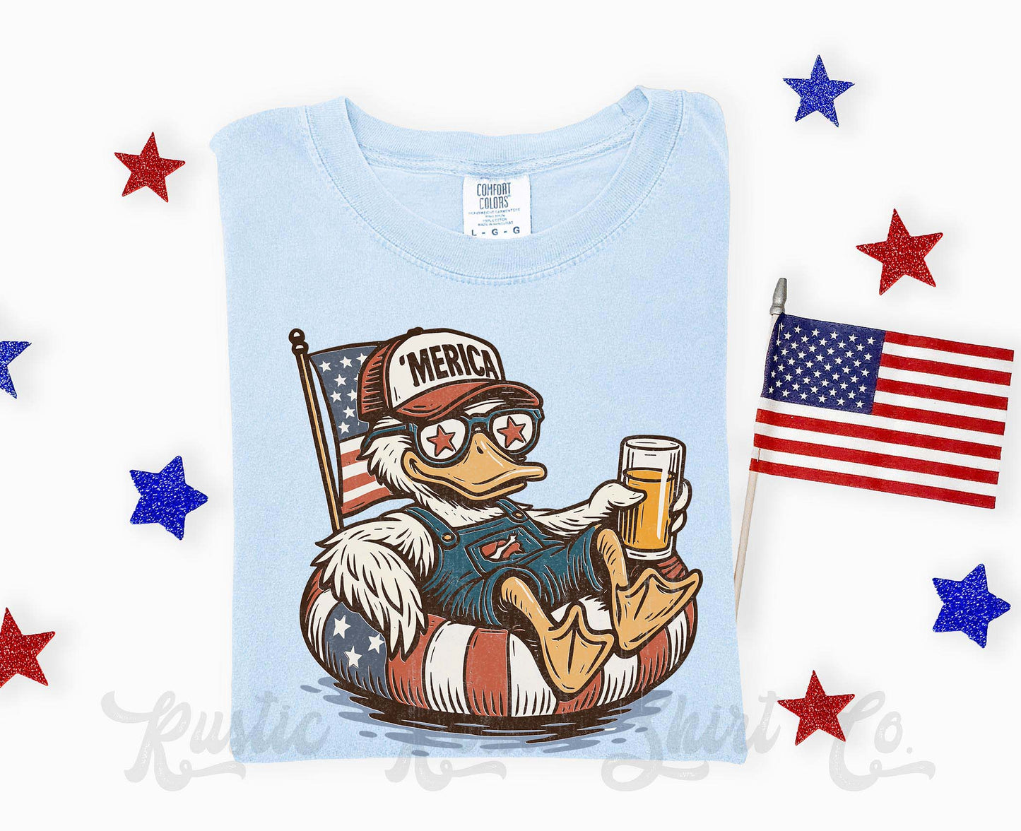 Men's 4th of July Shirt, 'Merica Shirt, Comfort Colors Shirt