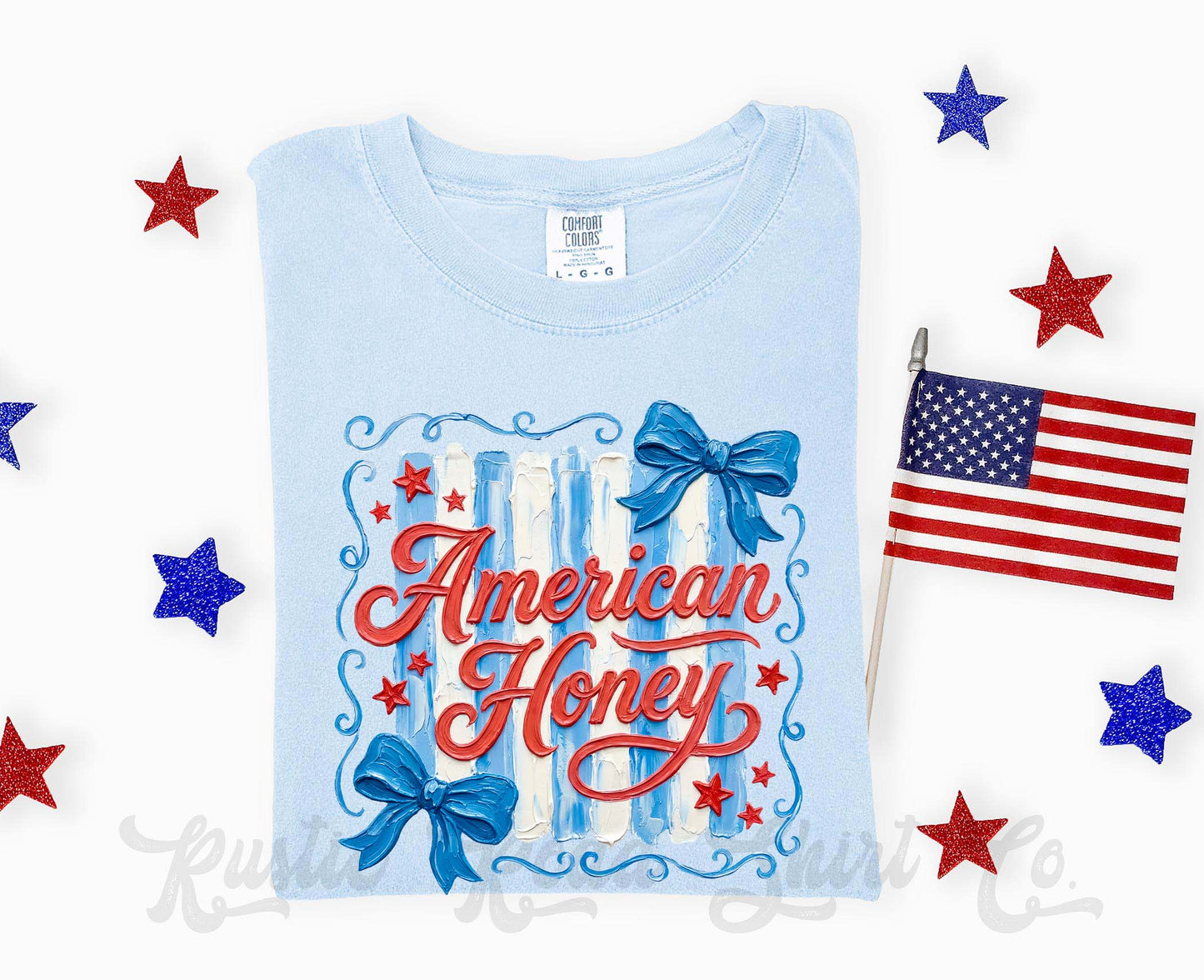 American Honey Shirt, 4th of July Shirt, Comfort Colors Shirt