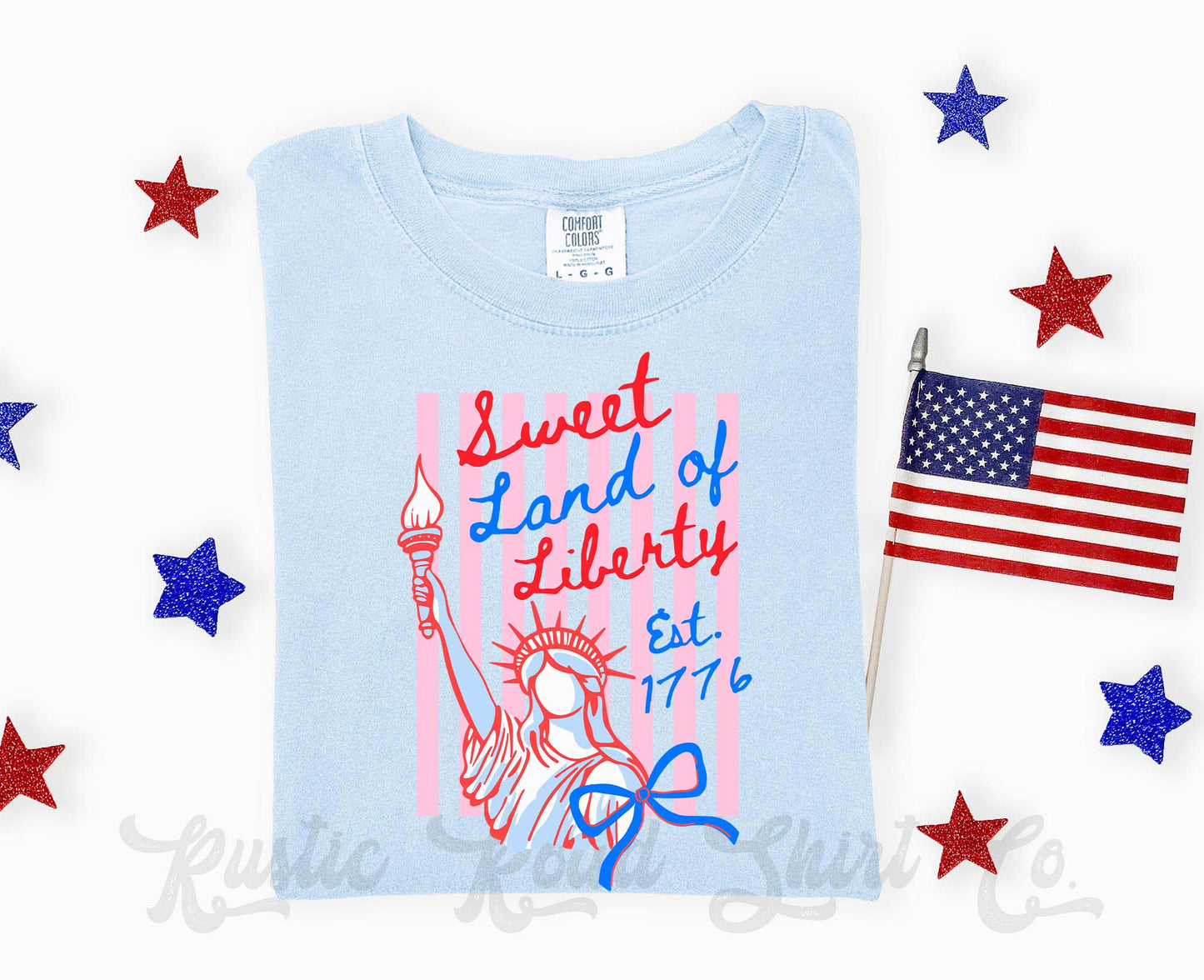 Sweet Land of Liberty Shirt, 4th of July Shirt, Comfort Colors Shirt