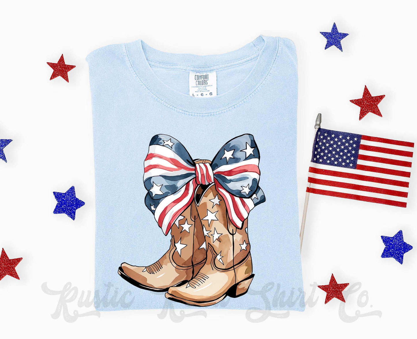 Cowgirl Patriotic Shirt, 4th of July Shirt, Comfort Colors Shirt