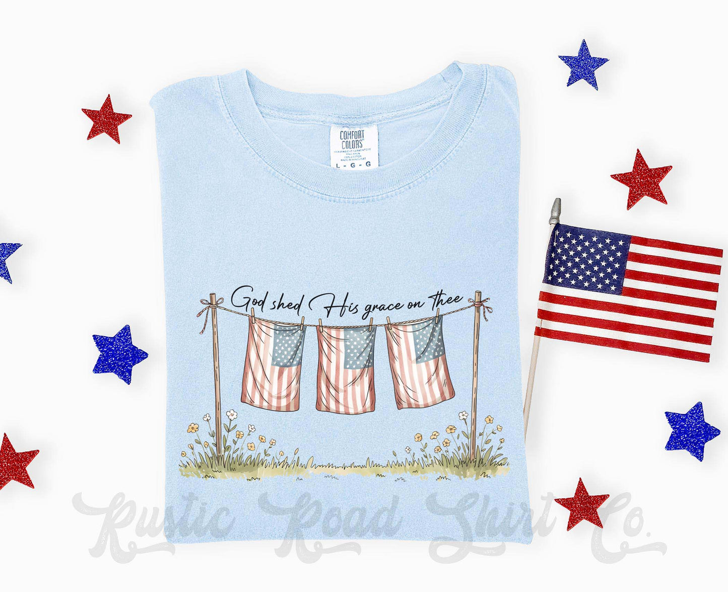 God Patriotic Shirt, 4th of July Shirt, Comfort Colors Shirt