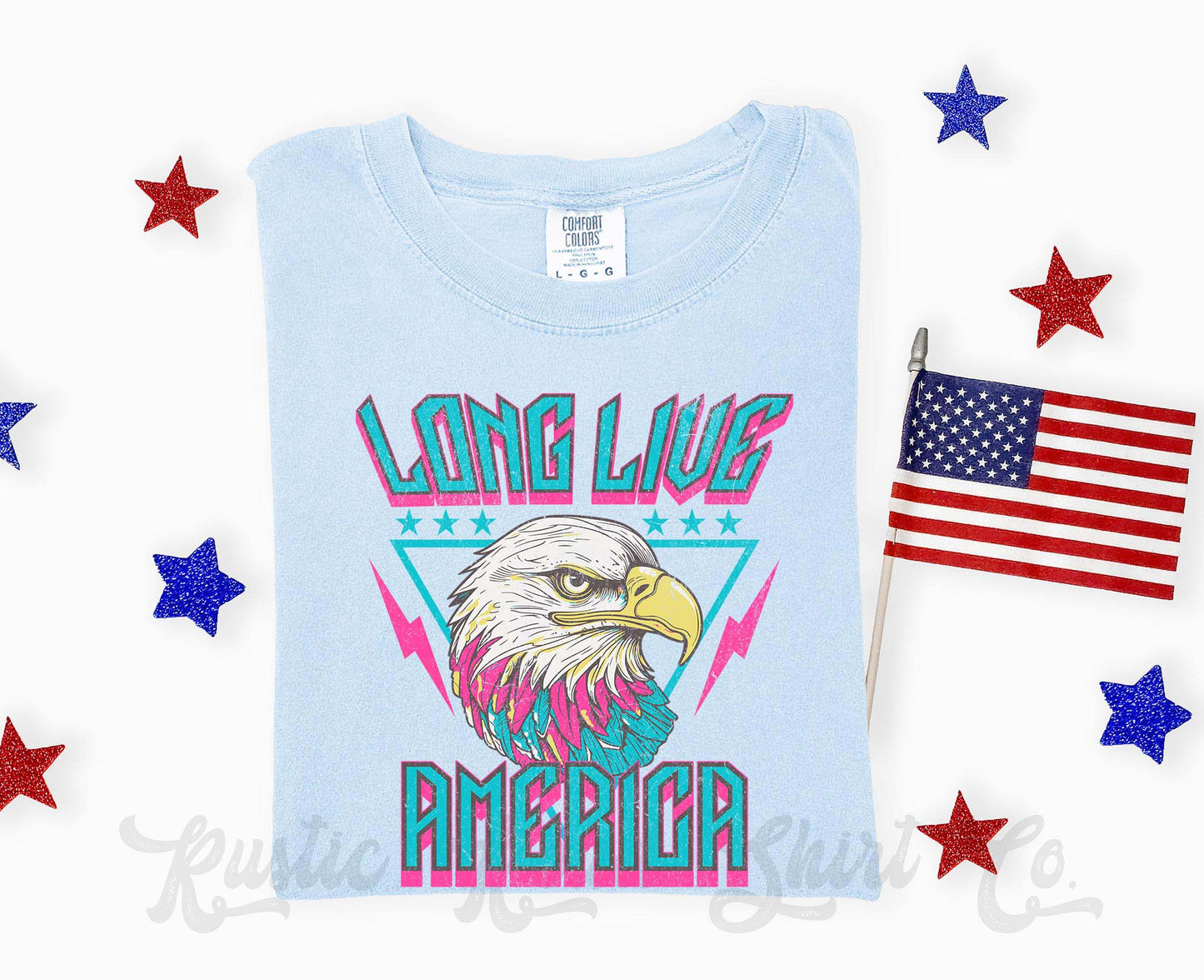 Long Live America 90's Inspired Shirt, 4th of July Shirt, Comfort Colors Shirt