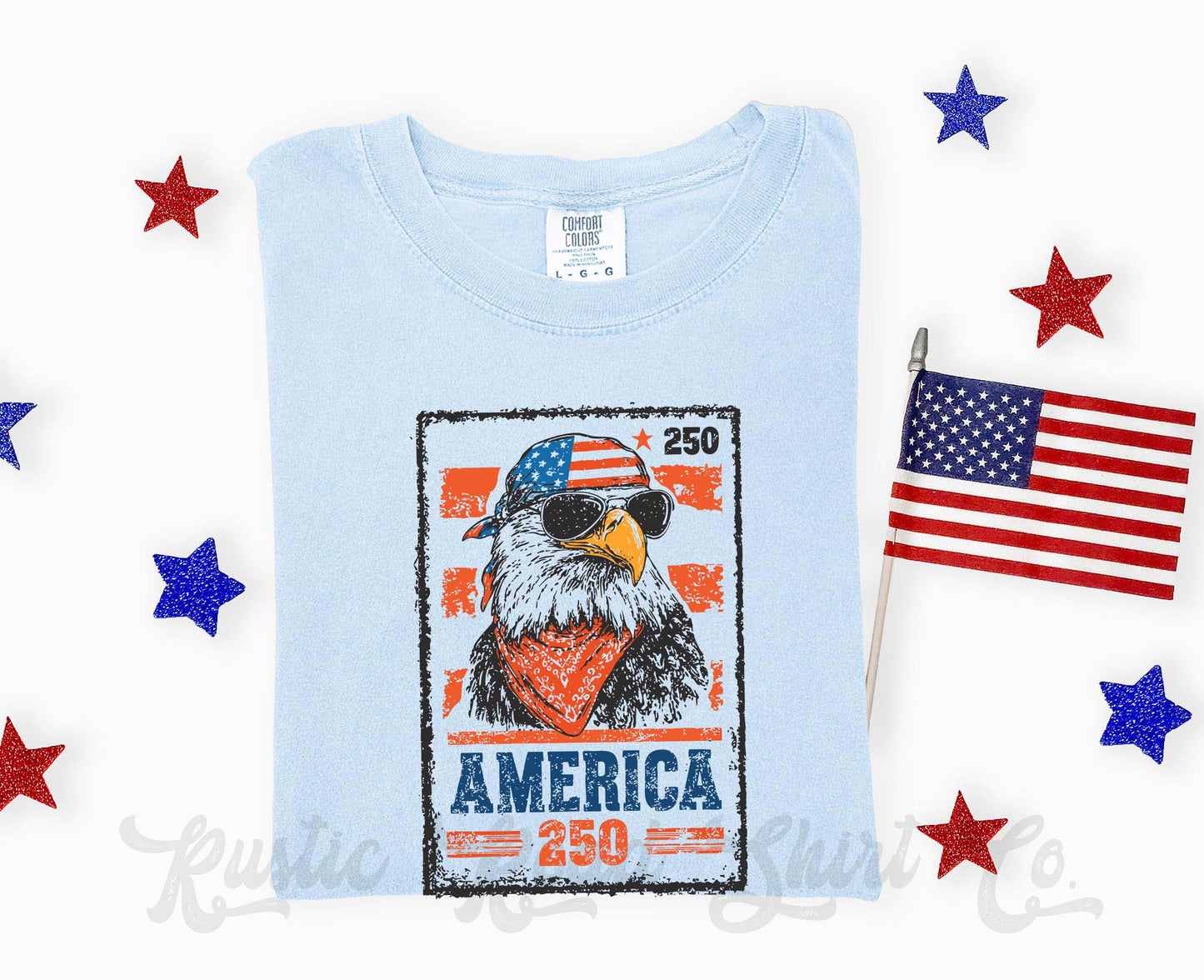 America 250 Eagle Shirt, 4th of July Shirt, Comfort Colors Shirt