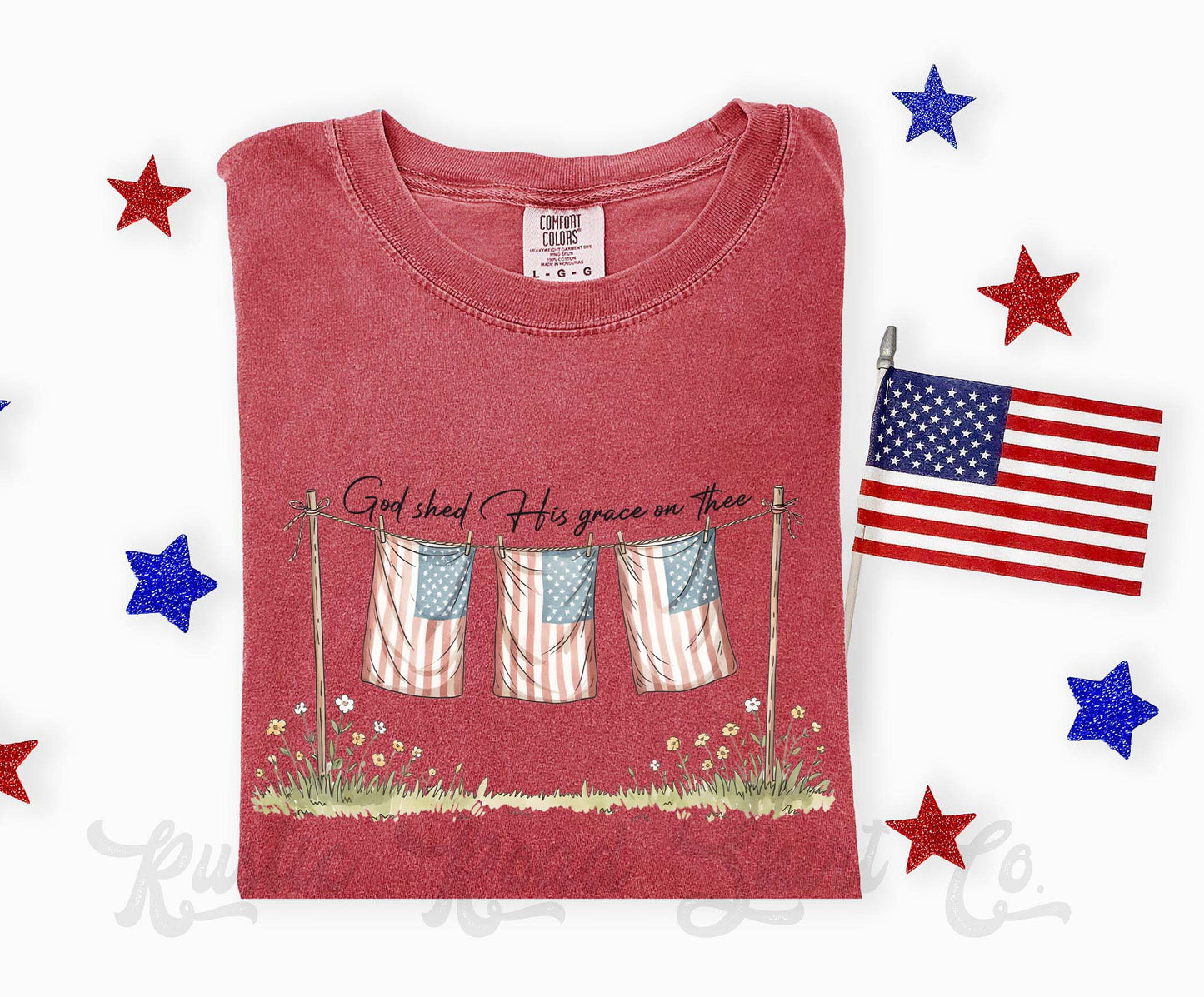 God Patriotic Shirt, 4th of July Shirt, Comfort Colors Shirt