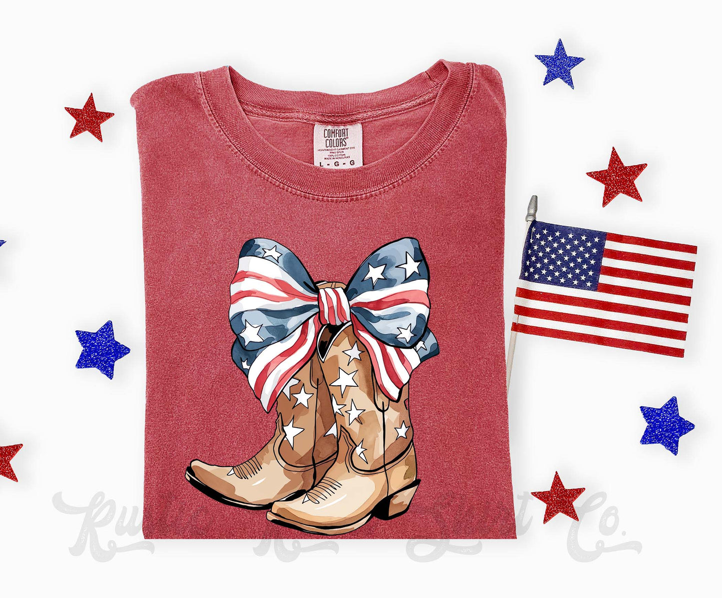 Cowgirl Patriotic Shirt, 4th of July Shirt, Comfort Colors Shirt