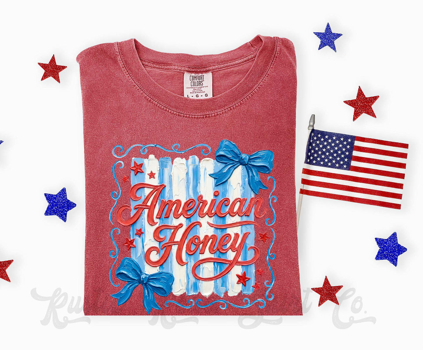 American Honey Shirt, 4th of July Shirt, Comfort Colors Shirt