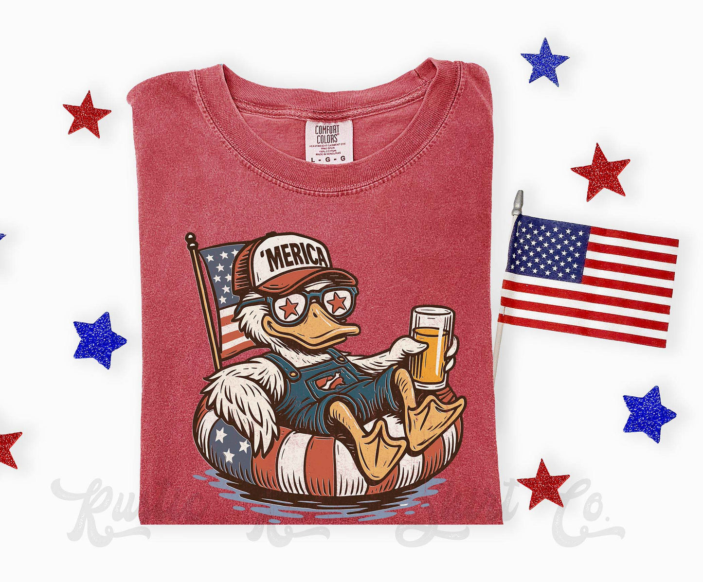 Men's 4th of July Shirt, 'Merica Shirt, Comfort Colors Shirt