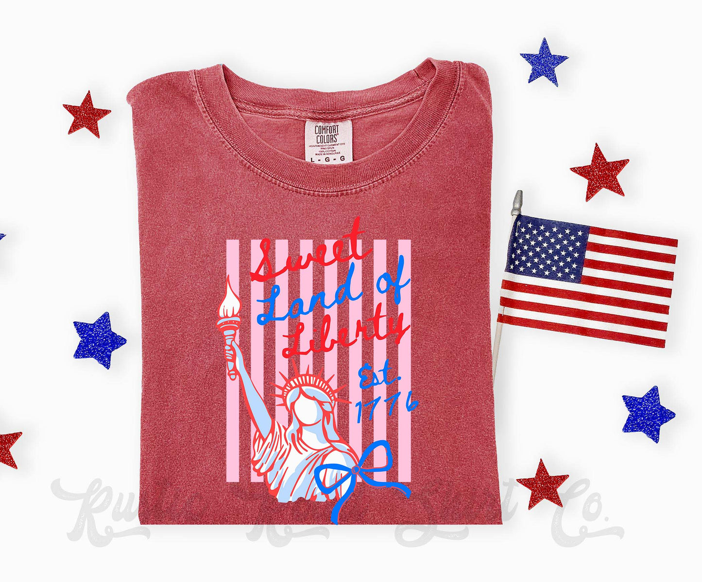 Sweet Land of Liberty Shirt, 4th of July Shirt, Comfort Colors Shirt