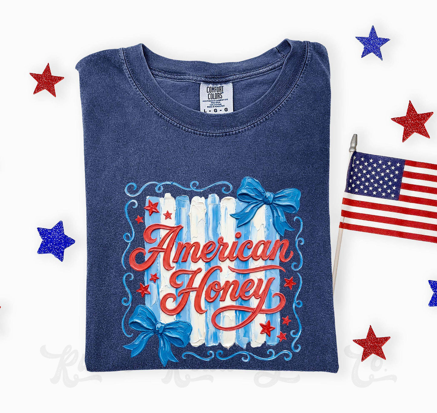 American Honey Shirt, 4th of July Shirt, Comfort Colors Shirt