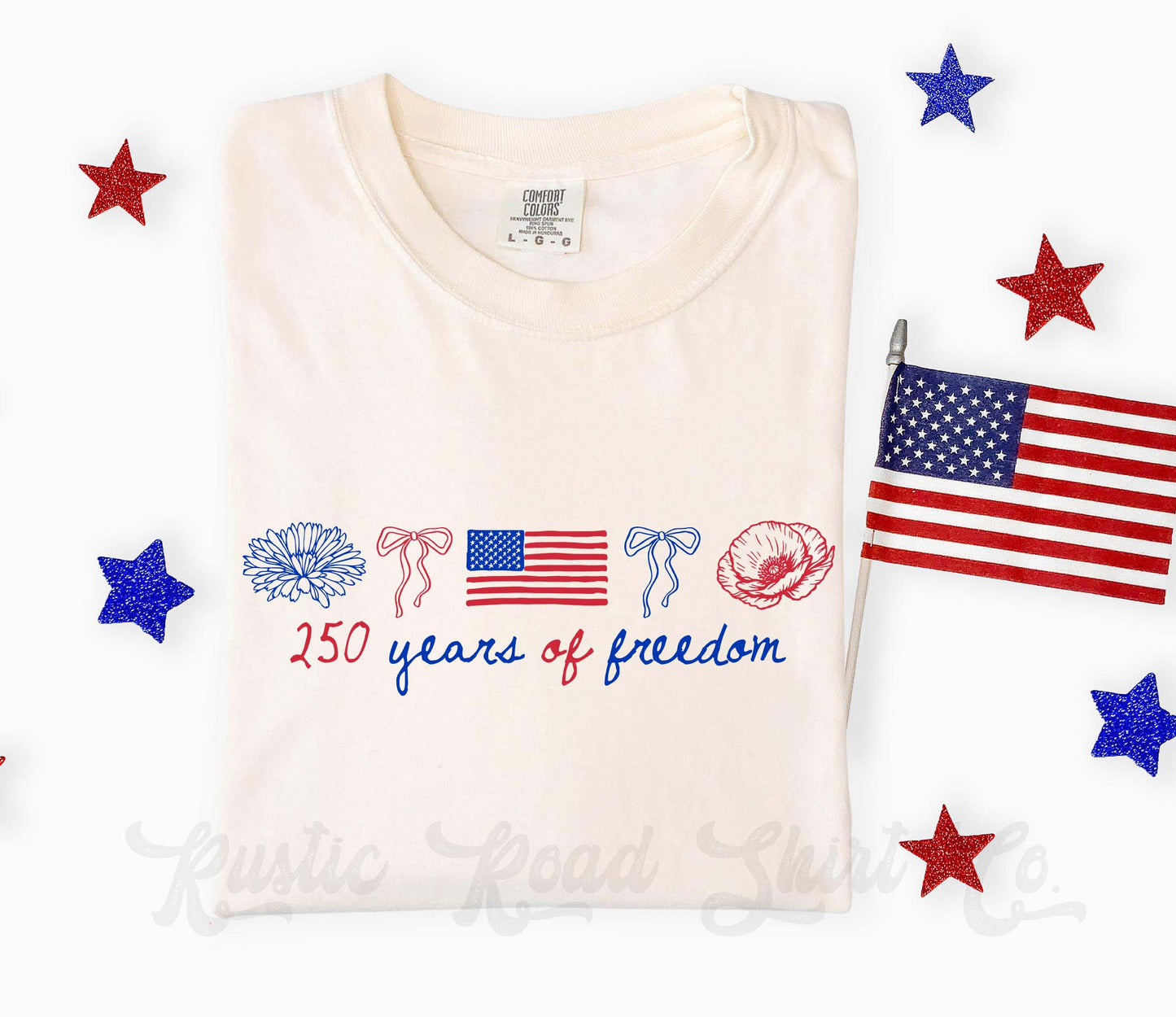 250 Years of Freedom Shirt, 4th of July Shirt, Comfort Colors Shirt