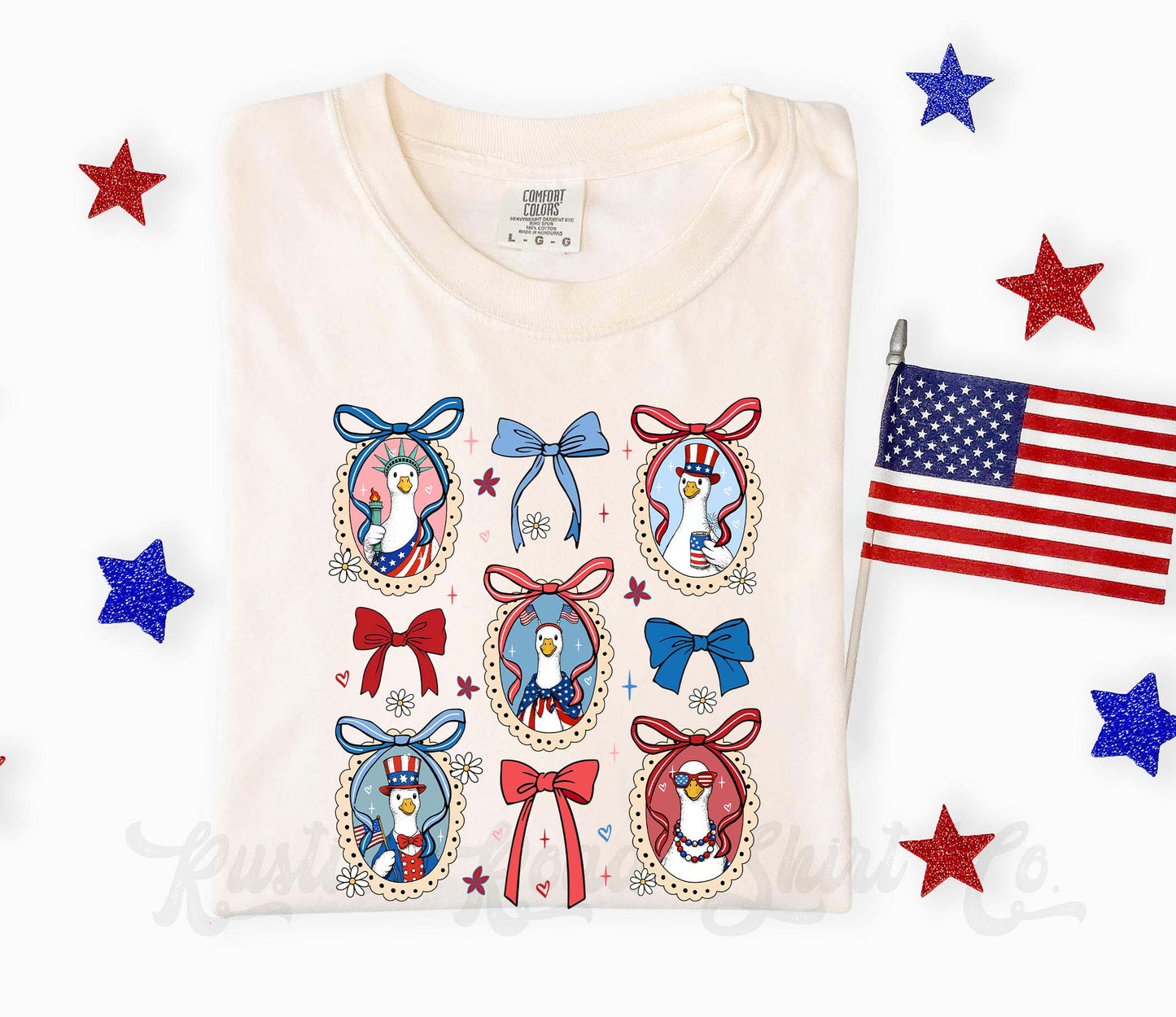 Goose Coquette 4th of July Shirt, 4th of July Shirt, Comfort Colors Shirt