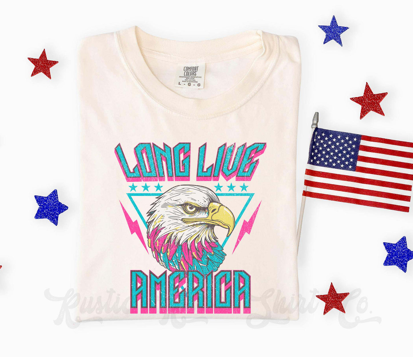Long Live America 90's Inspired Shirt, 4th of July Shirt, Comfort Colors Shirt