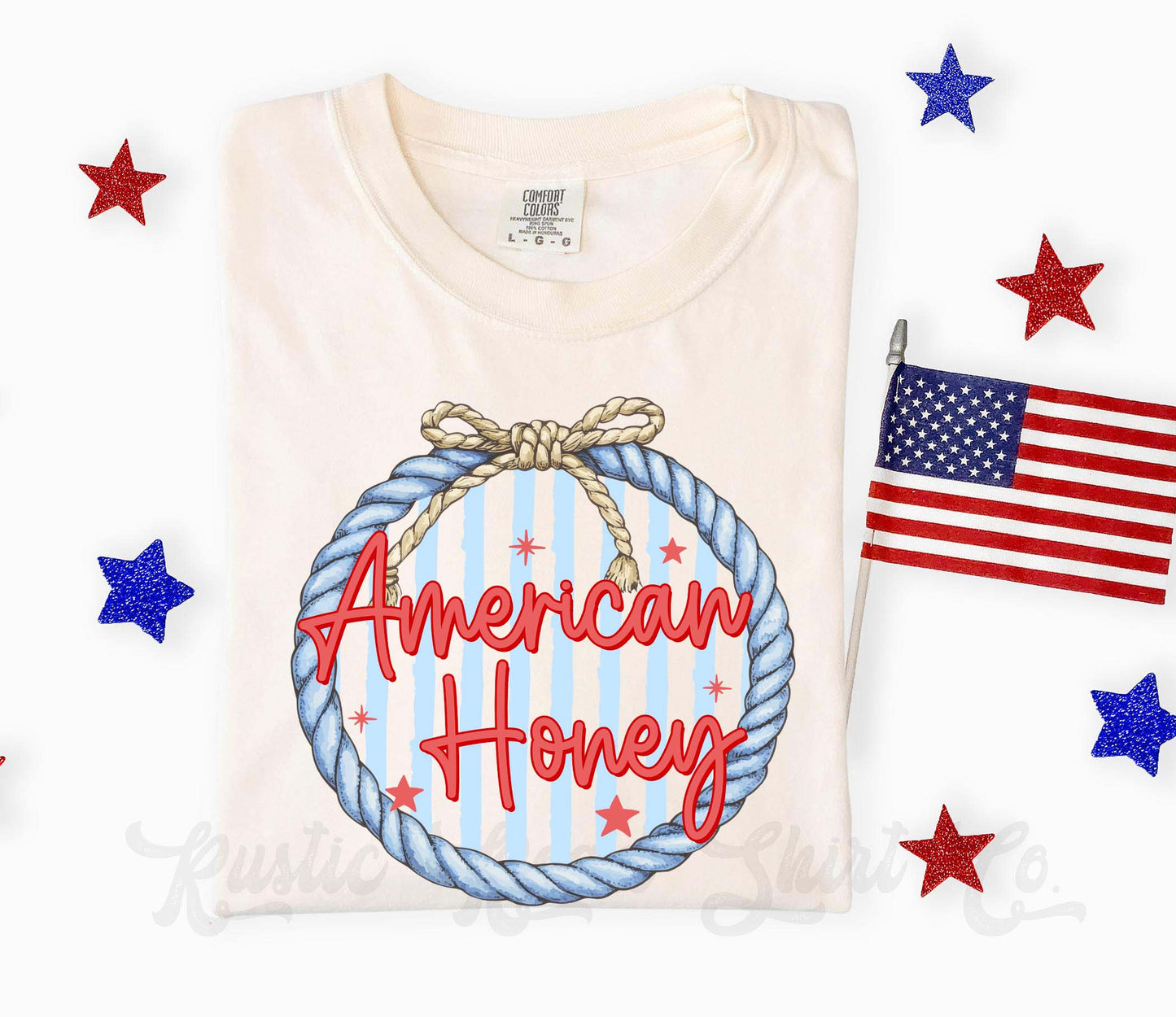 American Honey Shirt, 4th of July Shirt, Comfort Colors Shirt
