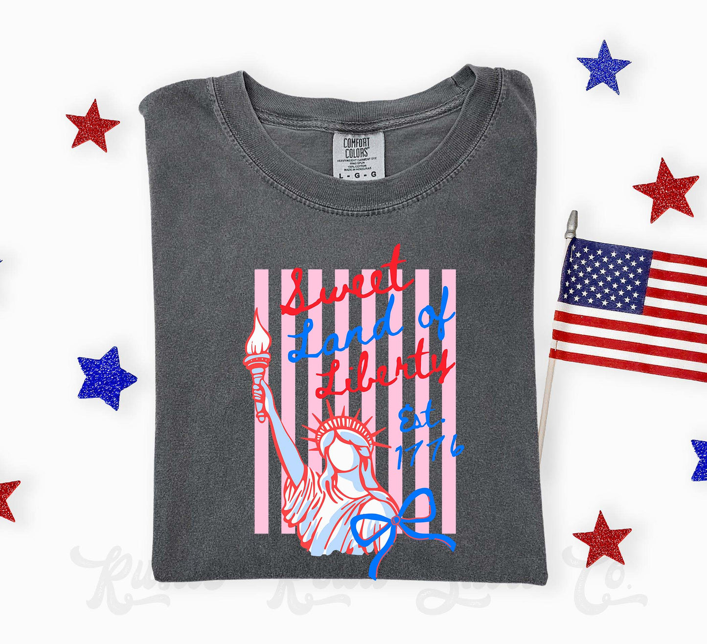 Sweet Land of Liberty Shirt, 4th of July Shirt, Comfort Colors Shirt