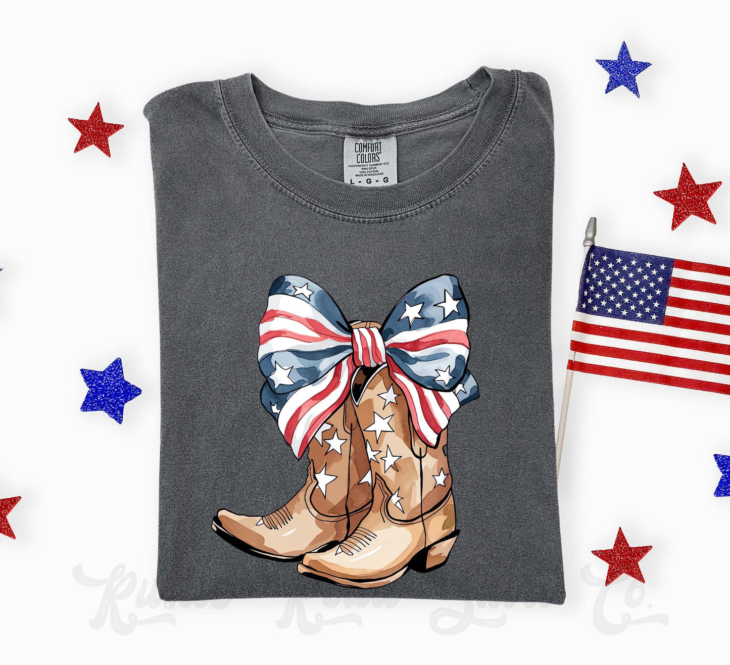 Cowgirl Patriotic Shirt, 4th of July Shirt, Comfort Colors Shirt