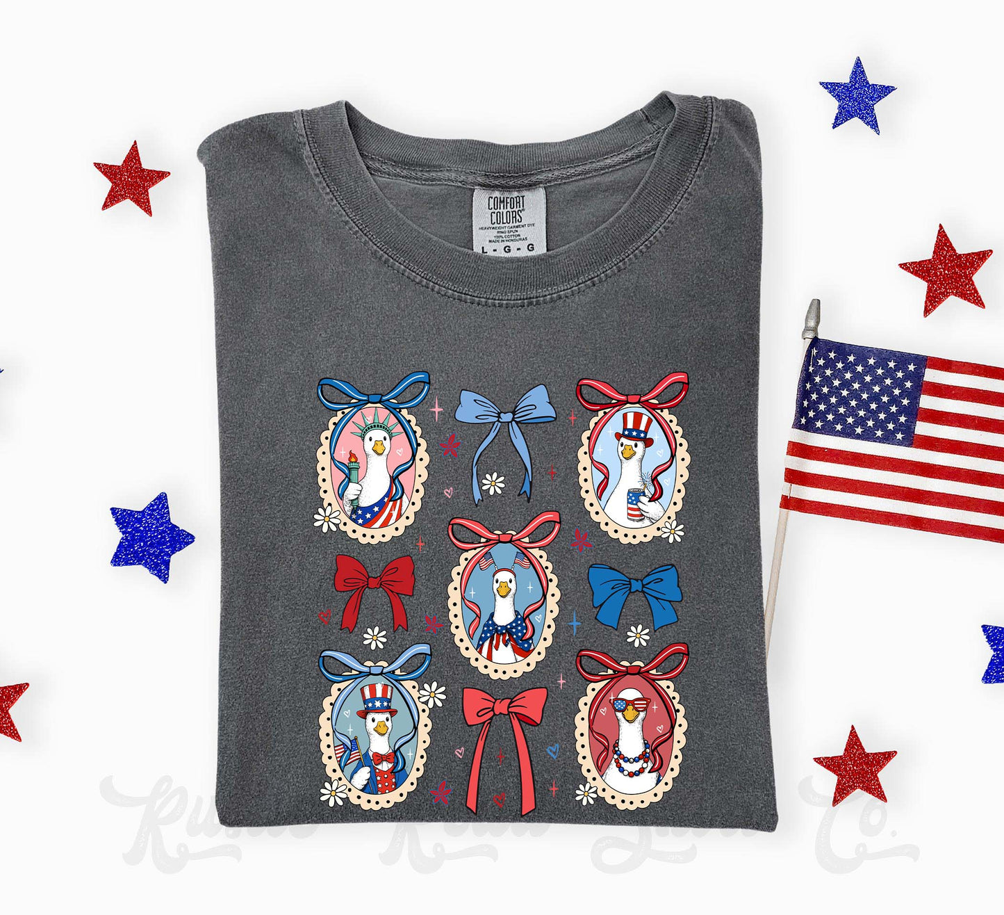 Goose Coquette 4th of July Shirt, 4th of July Shirt, Comfort Colors Shirt