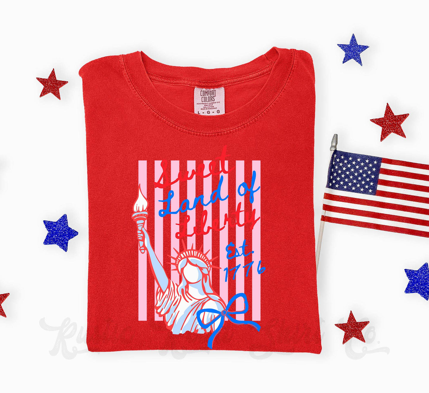 Sweet Land of Liberty Shirt, 4th of July Shirt, Comfort Colors Shirt