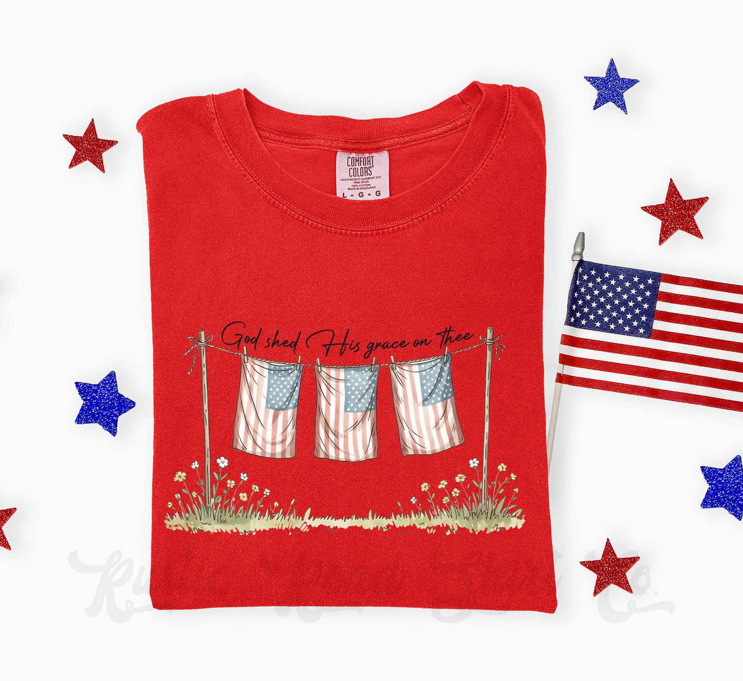 God Patriotic Shirt, 4th of July Shirt, Comfort Colors Shirt