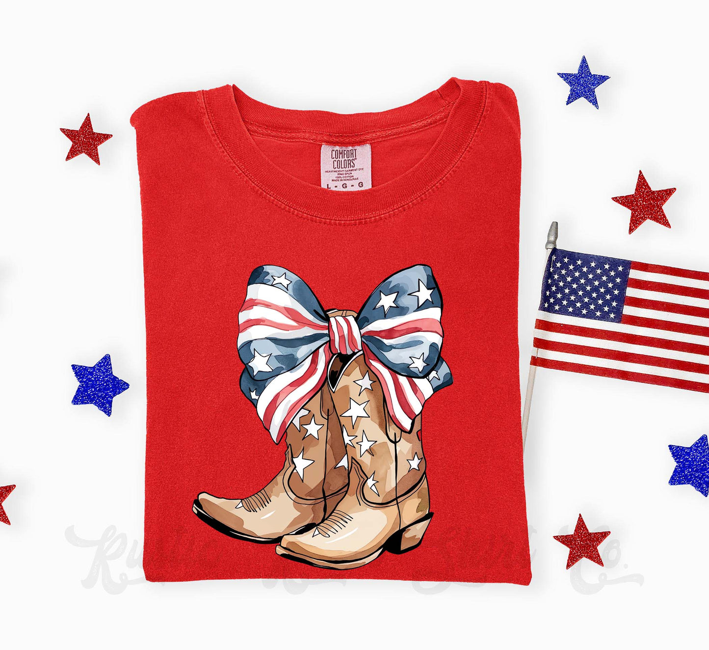 Cowgirl Patriotic Shirt, 4th of July Shirt, Comfort Colors Shirt