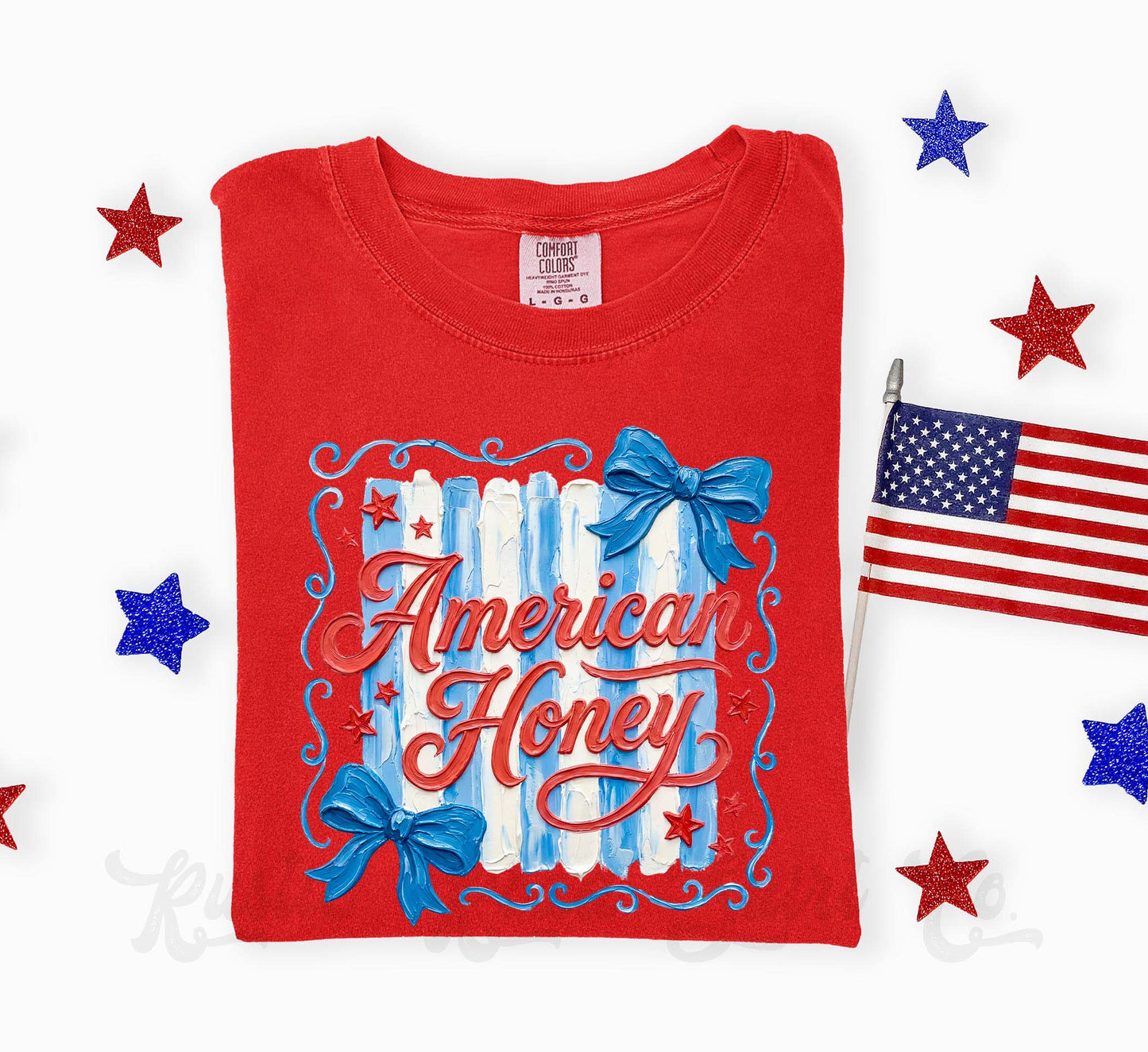 American Honey Shirt, 4th of July Shirt, Comfort Colors Shirt